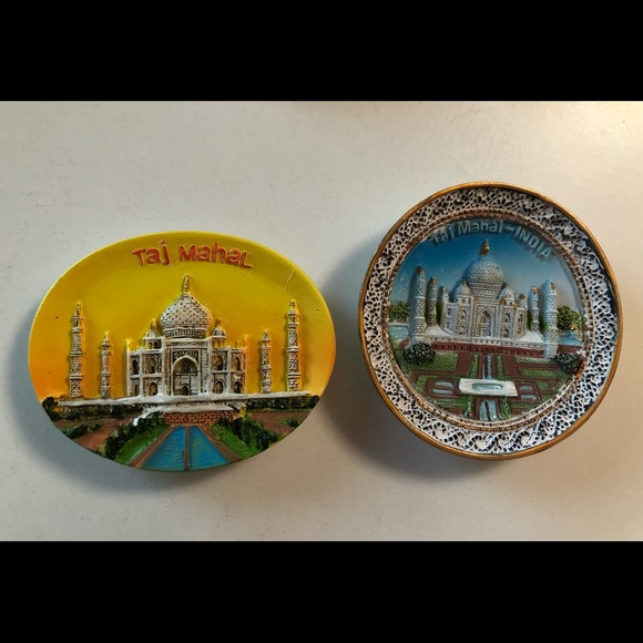 Bundle 5 Brand New-4 New Taj Mahal Magnets & 1 mini decorative plate w/stand 💖 - Picture 3 of 6